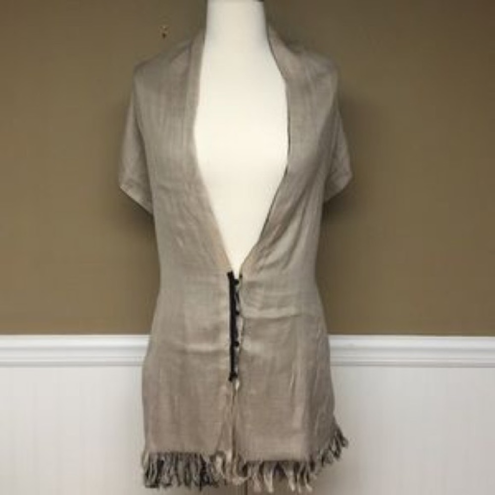 Three-Layer Multi Wear, Multi Color Striped Scarf - image 8